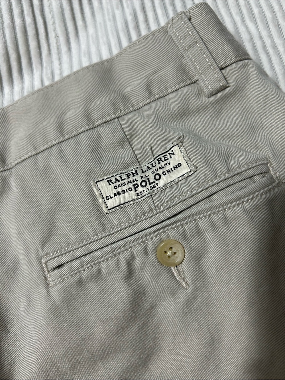 Ralph Lauren Polo Classic Chino Shorts in Light Beige